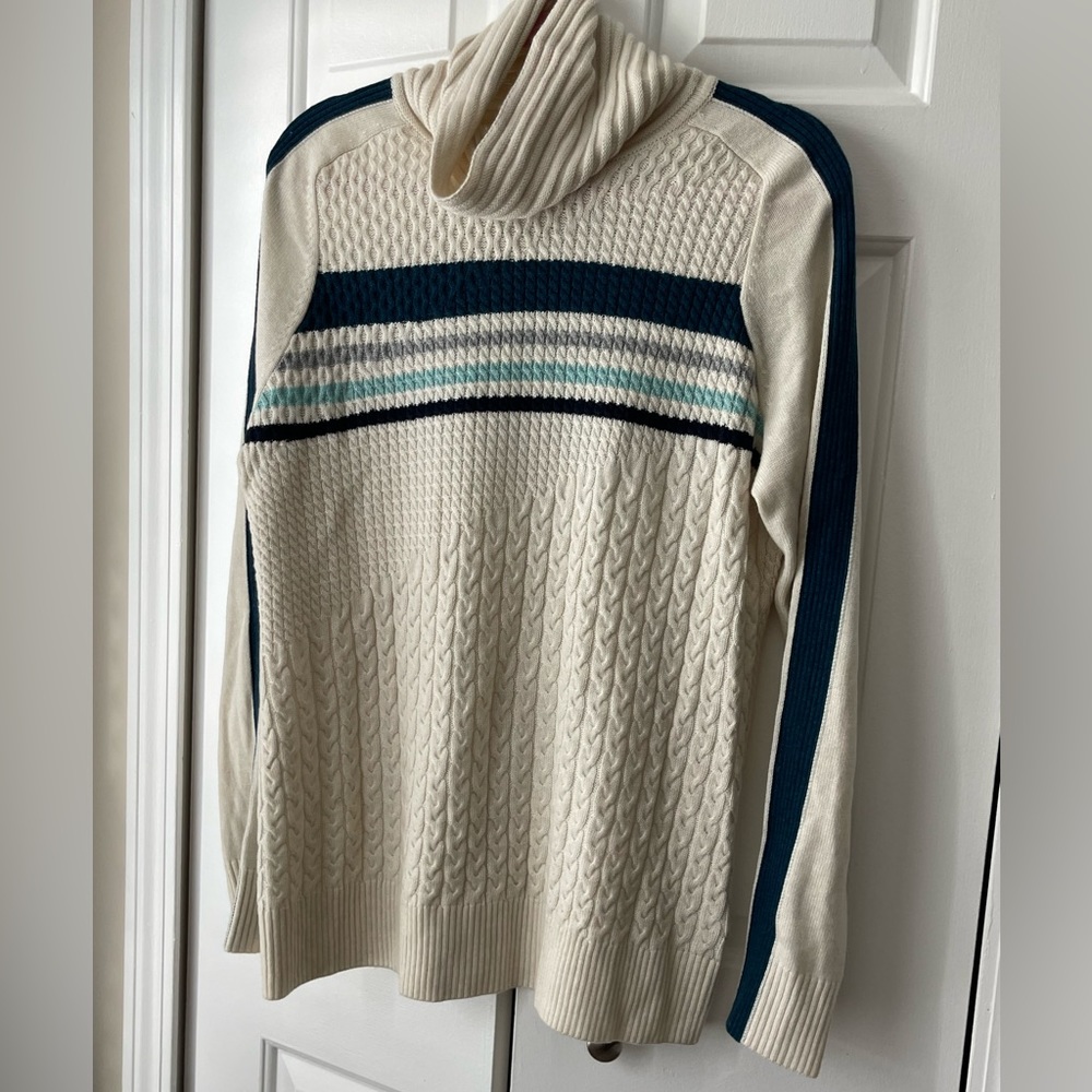 Smart wool turtleneck sweater